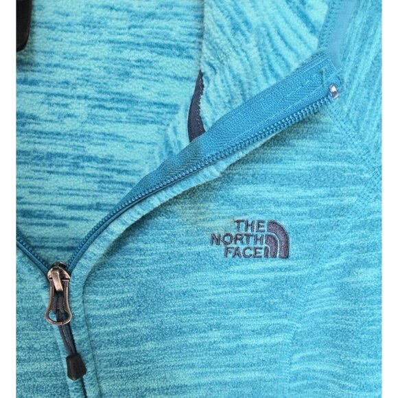 The North Face Full Zip Hooded Polartech Jacket Women's S Blue Fleece Pockets - Picture 5 of 6